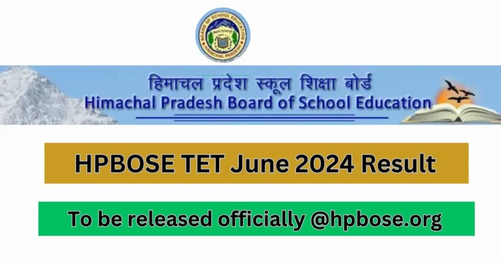 HPBOSE TET Result